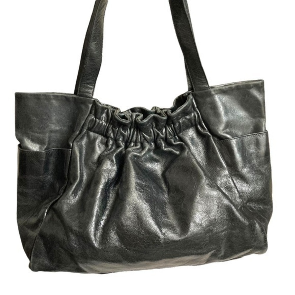 Hobo black leather bag